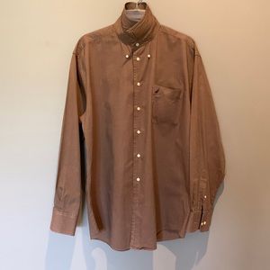 Brown Nautica Button-down Dress Shirt.  Size 16x34/35. 100%Cotton